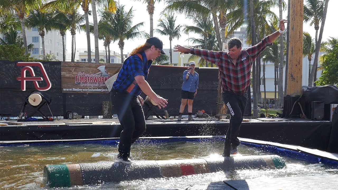Timberworks Lumberjack Show at Miami Beach Air & Sea Show - Memorial Day Weekend 2019