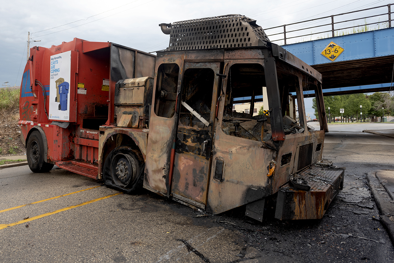 Aftermath Of The Protests In Kenosha That Happened Aug. 24, 2020. Aftermath Of The Protests In Kenosha That Happened Aug. 24, 2020.