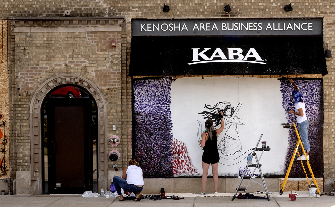 Aftermath Of The Protests In Kenosha That Happened Aug. 24, 2020. Aftermath Of The Protests In Kenosha That Happened Aug. 24, 2020.