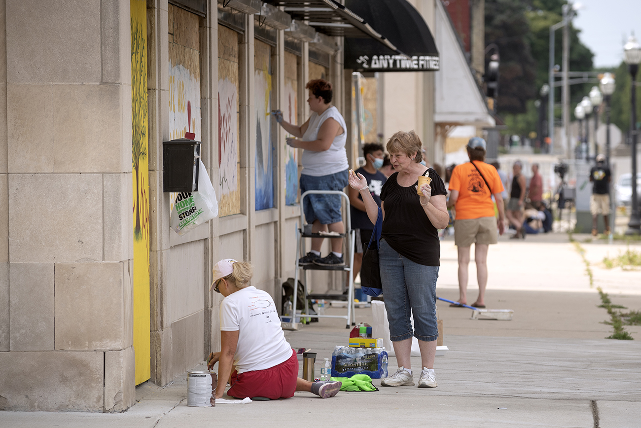 Aftermath Of The Protests In Kenosha That Happened Aug. 24, 2020. Aftermath Of The Protests In Kenosha That Happened Aug. 24, 2020.