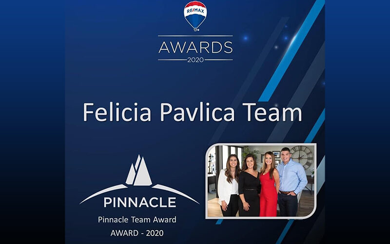 Felicia Pavlica Team wins Pinnacle Award