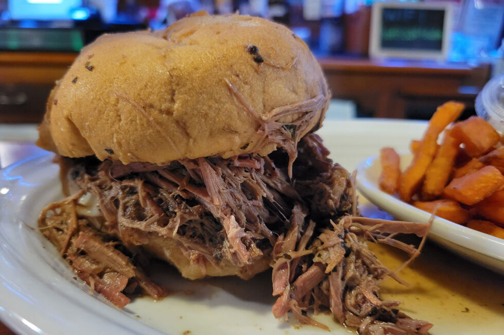 Kenosha Eats tg’s Original Hot Beef Sandwich