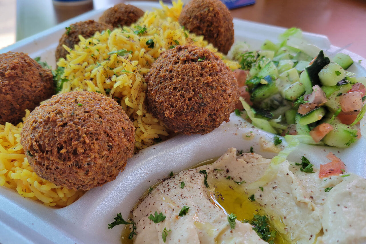 Kenosha Eats Gyro Grill Falafel Platter