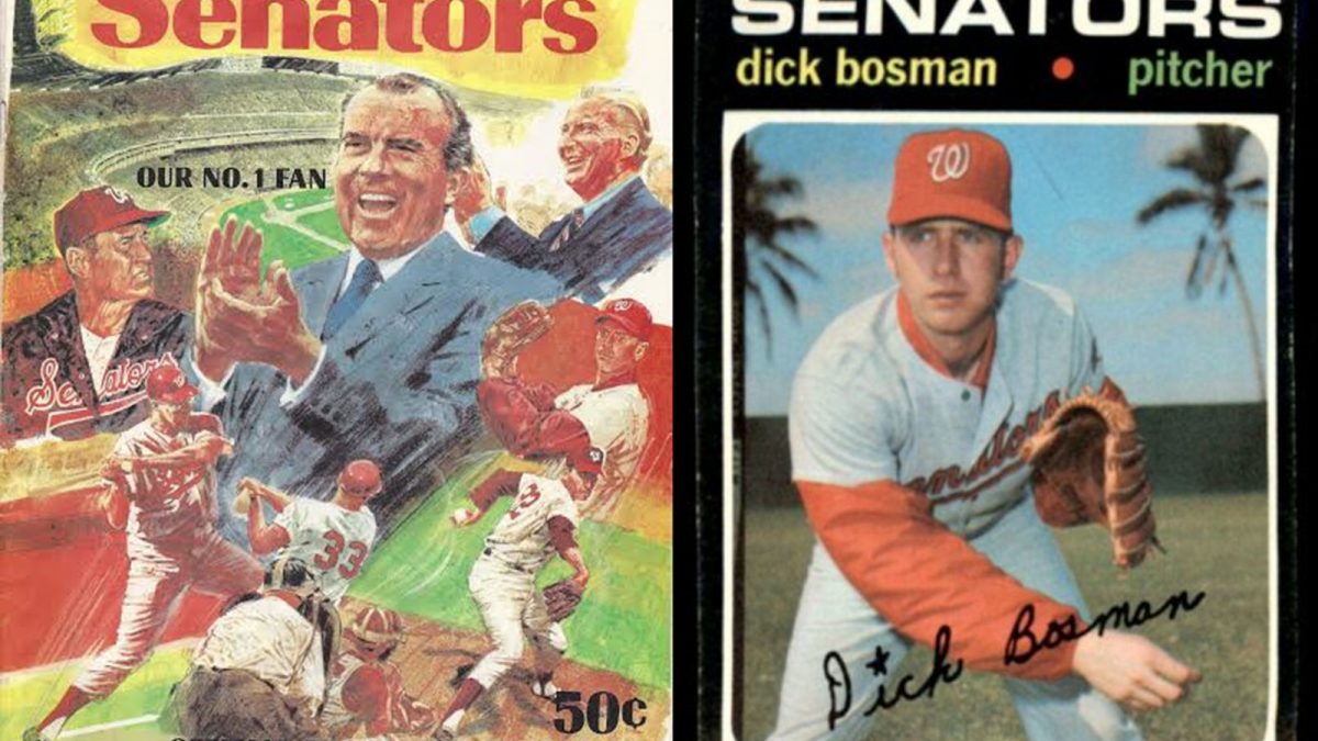  1971 Topps # 7 Dick Bosman Washington Senators