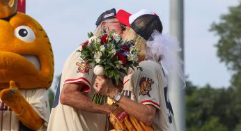 Ballpark bliss: Kurt and Terri Wruck celebrate 50th anniversary with help from the Kingfish