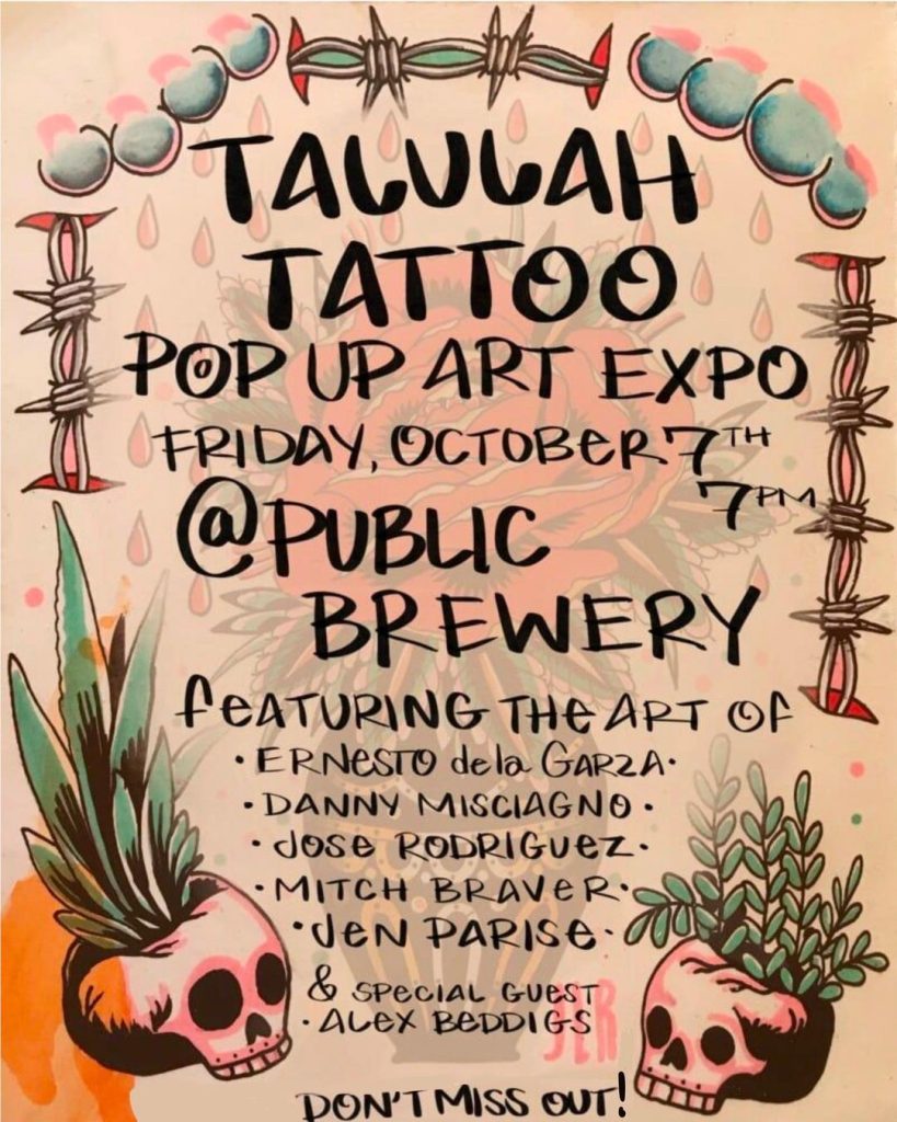 Talulah Tattoo Popup Art Exhibit