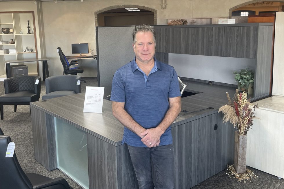 Rising from the ashes B&L Office Furniture opens new, permanent