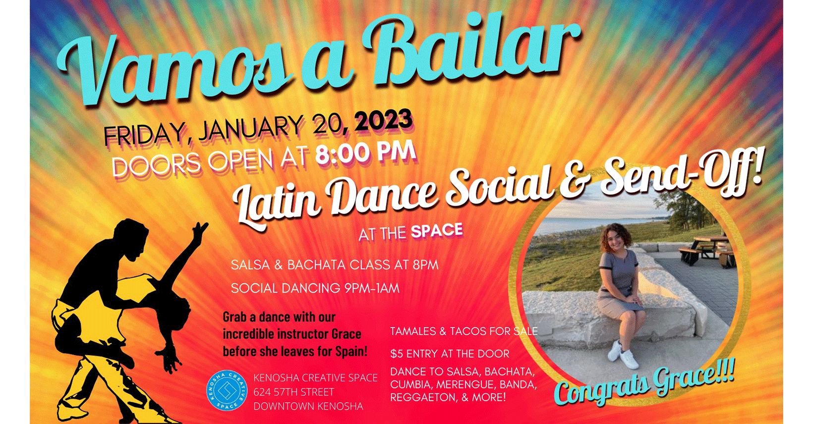 Kenosha Creative Space to host 'Vamos a Bailar' Latin dance social