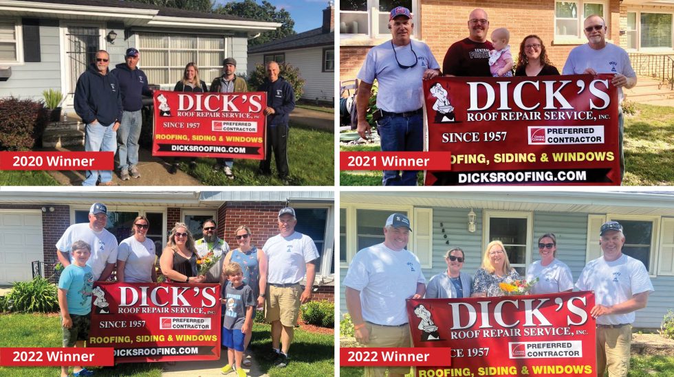 Dick’s Roof Repair Service to reward a Kenosha volunteer with a new