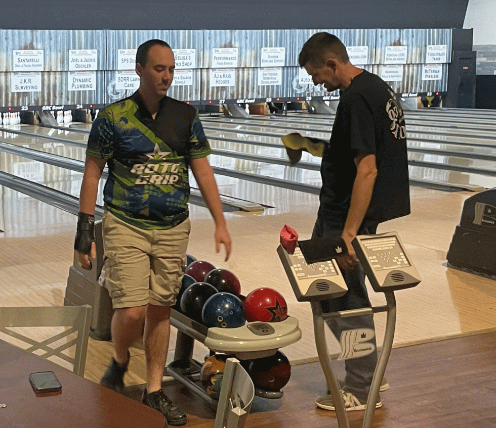 Eye on the finals Match Game Bowling Tournament veteran Scott Hartnell