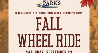 Kenosha County Parks Fall Wheel Ride is Saturday, September 23