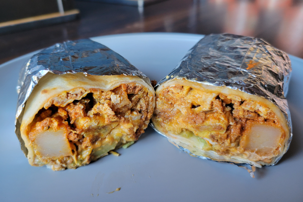 Kenosha Eats Chorizo Egg & Potato Burrito