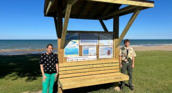 Installation of Water Safety Kiosk at Pennoyer Beach