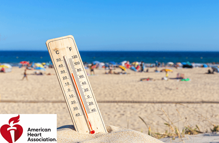 American Heart Association - Heat Beach Scene
