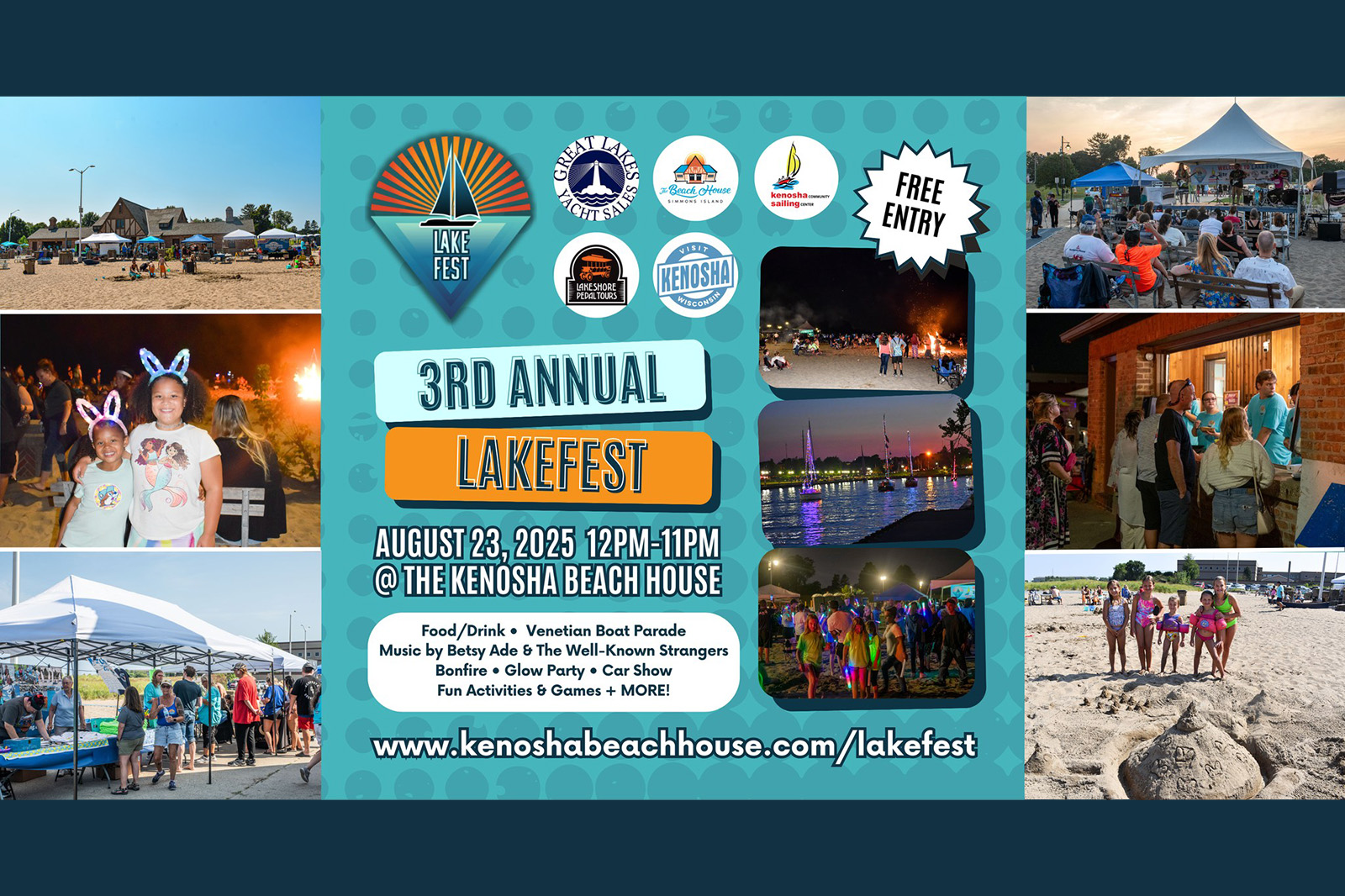 3rd Annual LakeFest August 23rd 12pm - 11pm