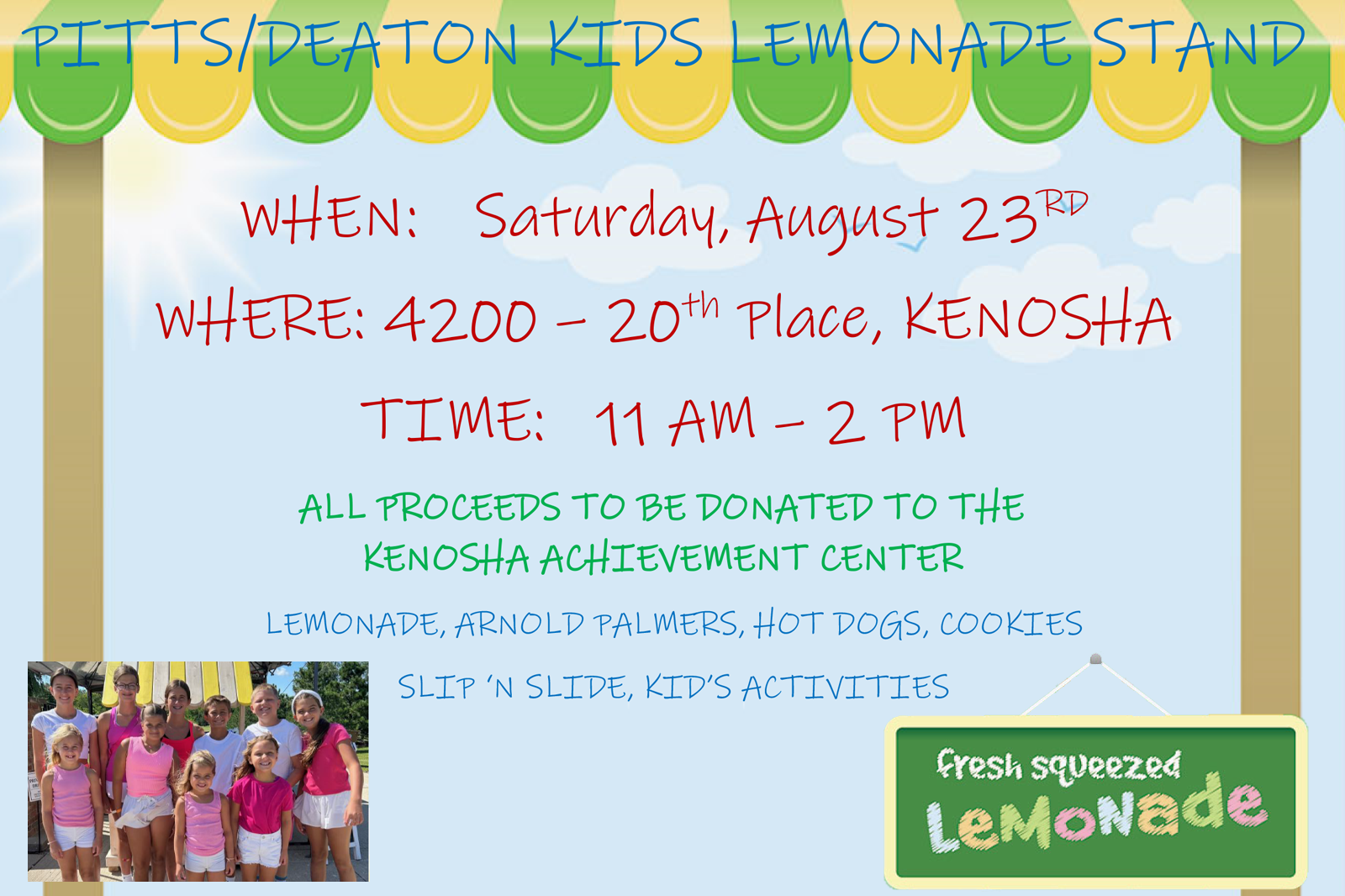 Pitts/Deaton Lemonade Stand 2025