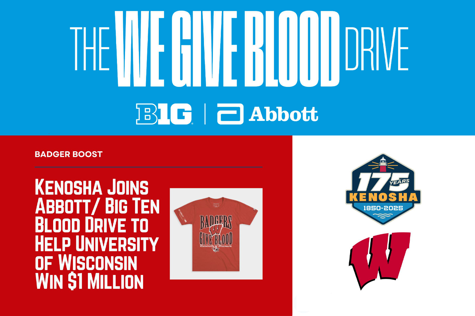The We Give Blood Donation Drive - Kenosha Joins in Competition