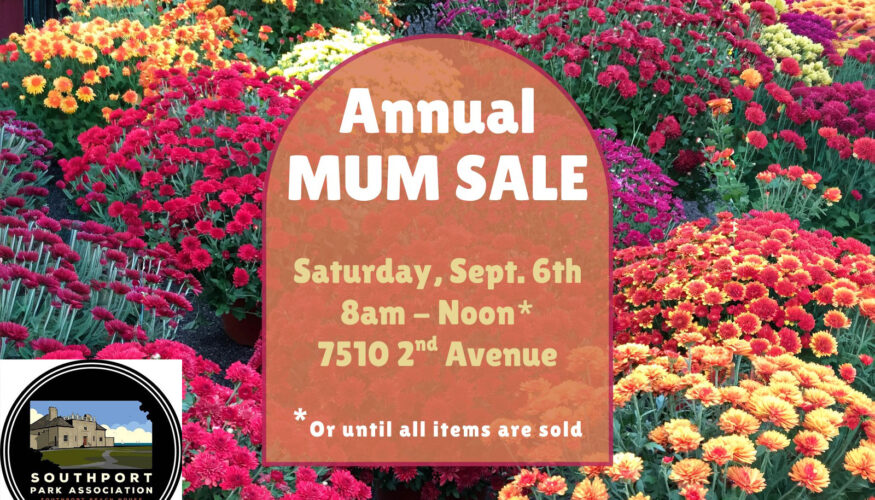 Southport Park Annual Mum Sale Sept 6 2025