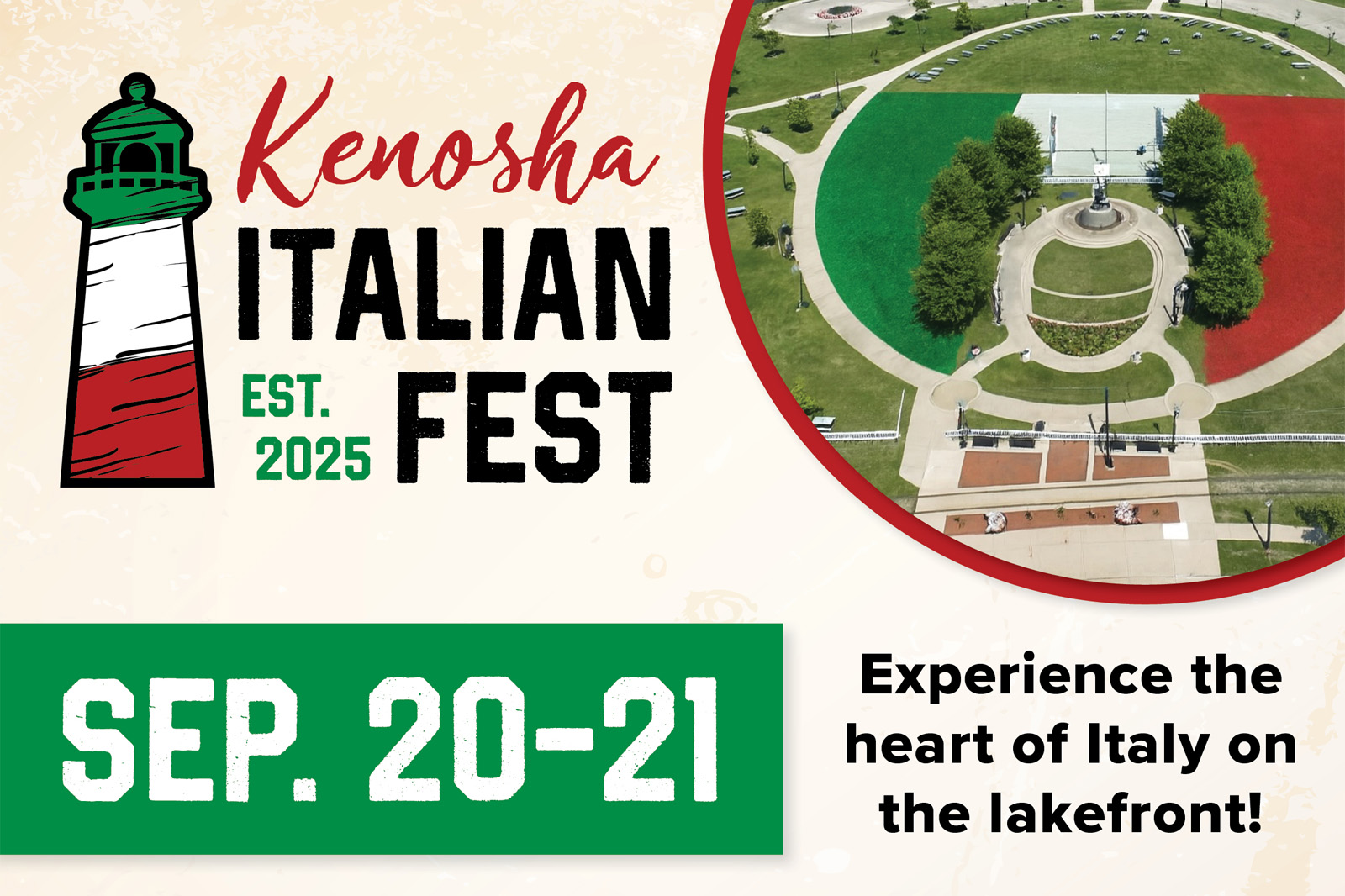 Kenosha Italian Fest 2025 Banner