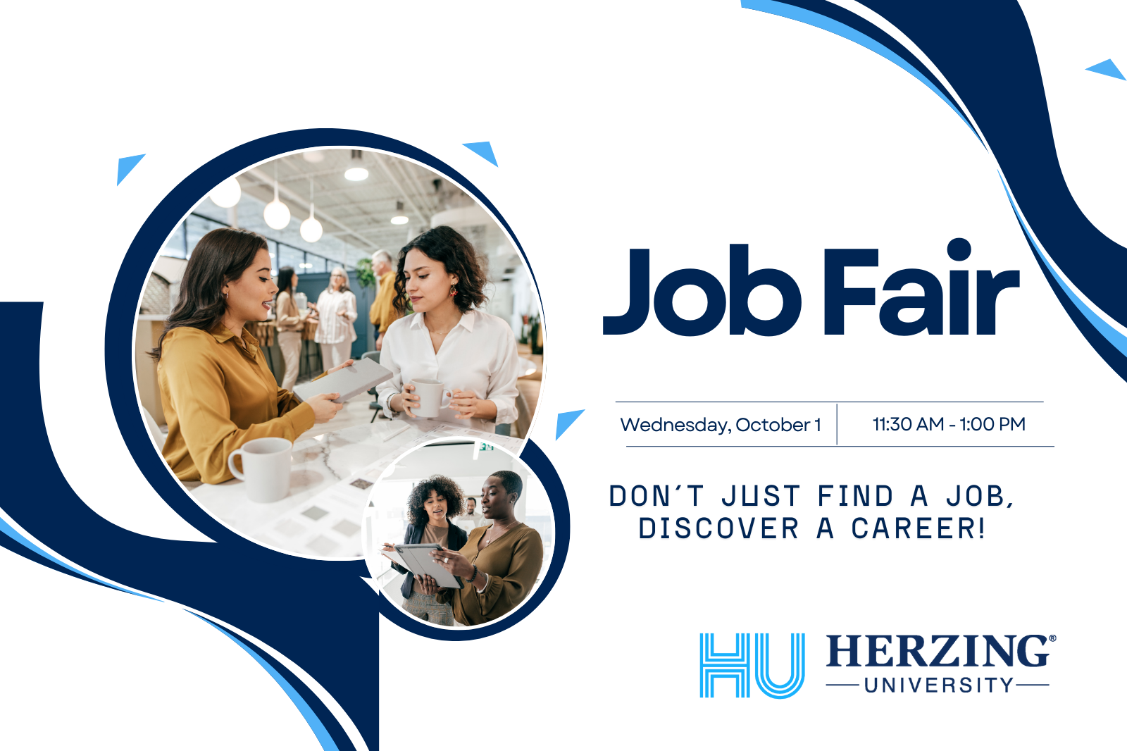 Herzing Job Fair Oct 1, 2025 Banner