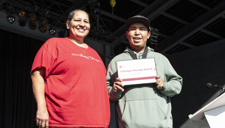 Manny Rios and his mother Anna Rios