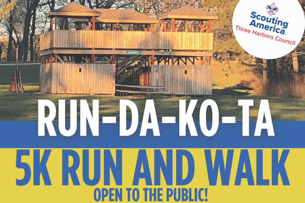 Friends of Scouting Run-Da-Ko-Ta 5k Walk and Run Banner
