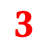 the number 3