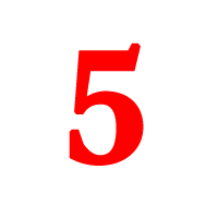 the number 5