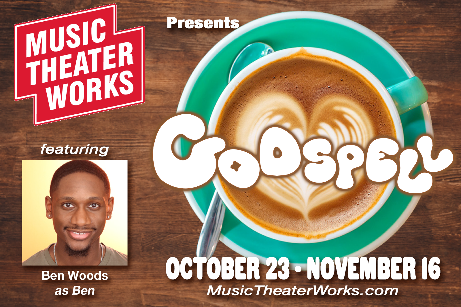 Kenoshan and Mahone Scholar Ben Woods Stars in Music Theater Works' Godspell