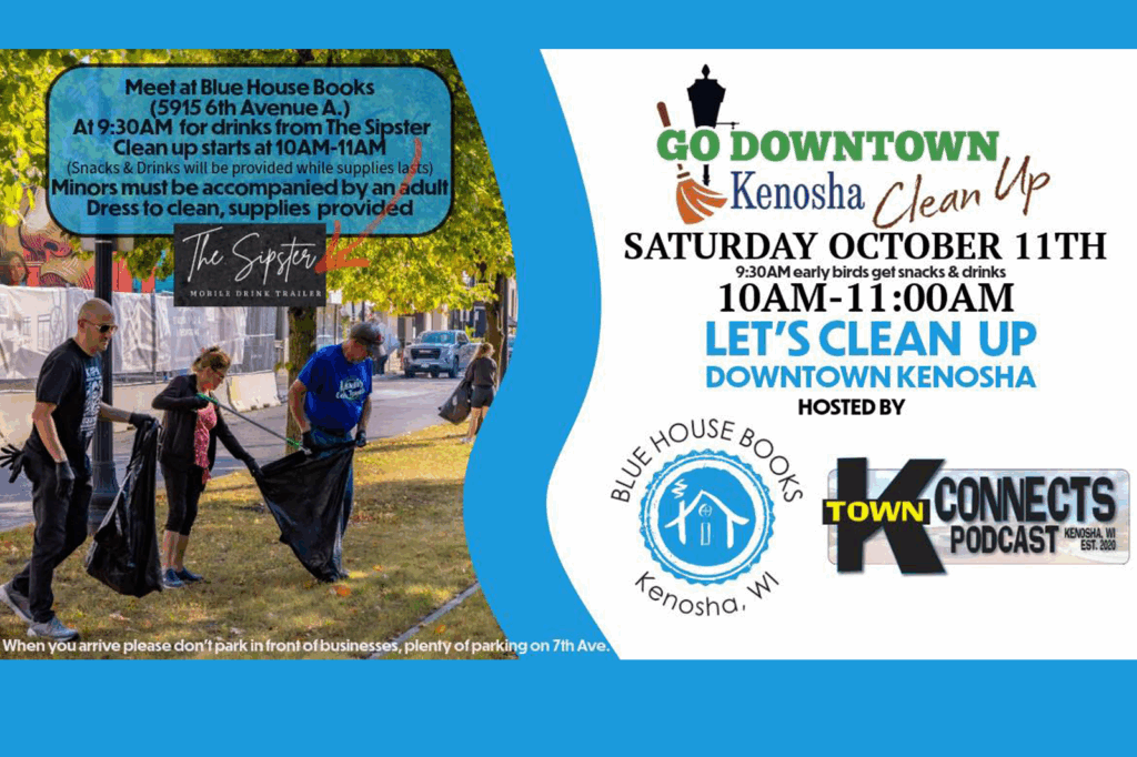 Go Downtown Kenosha Hosts Final Community Clean-Up of 2025