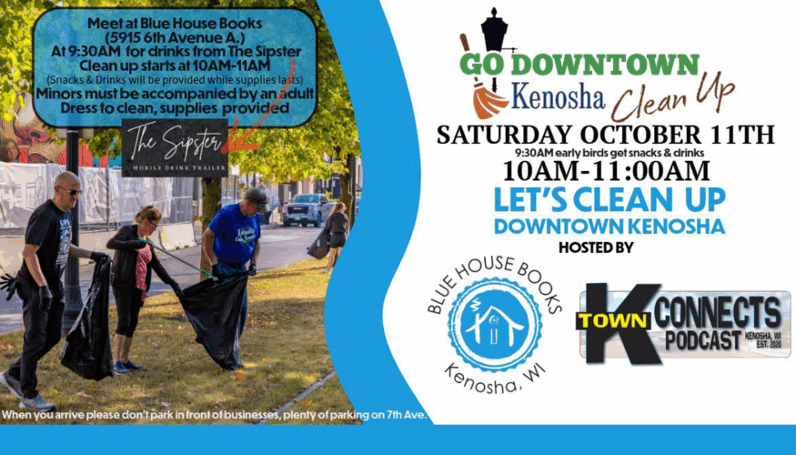 Go Downtown Kenosha Hosts Final Community Clean-Up of 2025