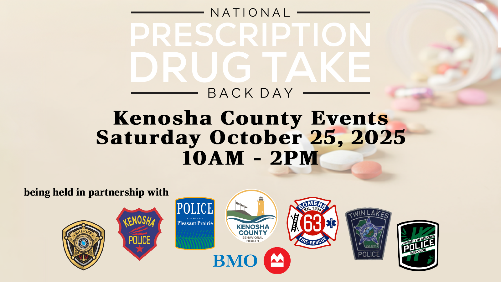 National Drug Take Back Day Kenosha County 2025 Saturday October 25