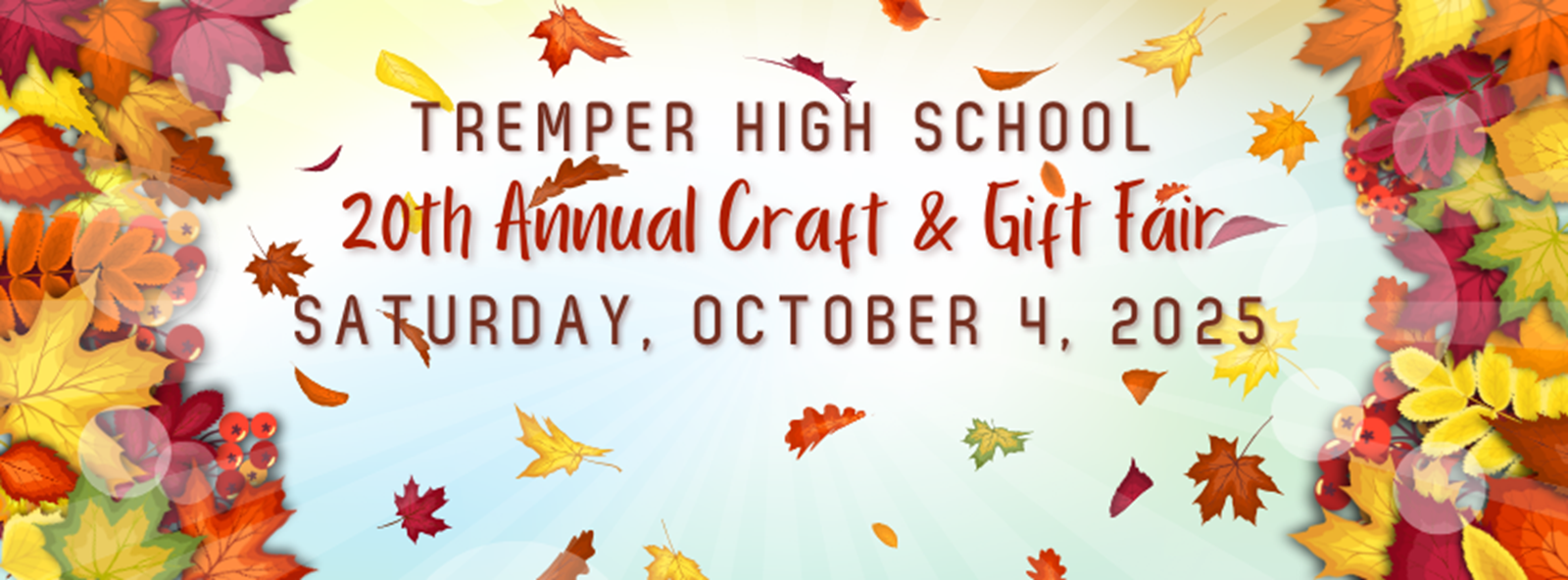 Tremper High School 20th Annual Craft & Gift Fair Banner