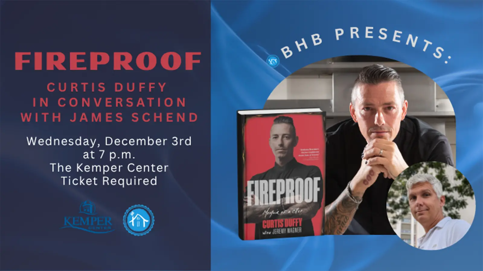 Fireproof Memoir of a Chef Blue House Books Event