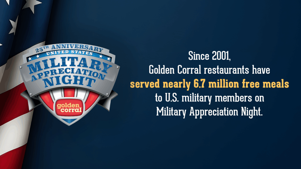 Golden Corall Veterans Day Military Appreciation Night