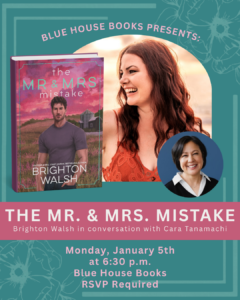 Blue House Books Author Event - Brighton Walsh - January 5, 2026