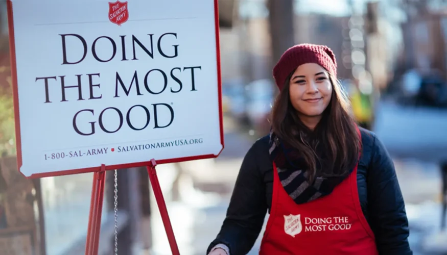 Salvation Army Red Kettle Bell Ringer