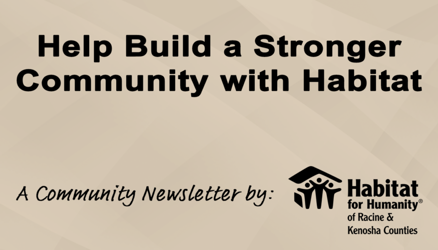 Help Build a Stronger Community with Habitat for Humanity