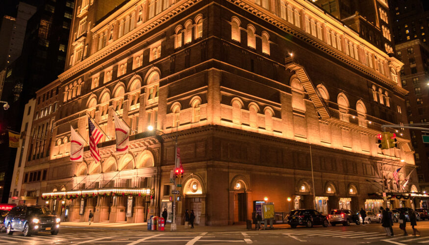 Carnegie Hall at Night - Area Student Performer Selected to Perform at Carnegie Hall