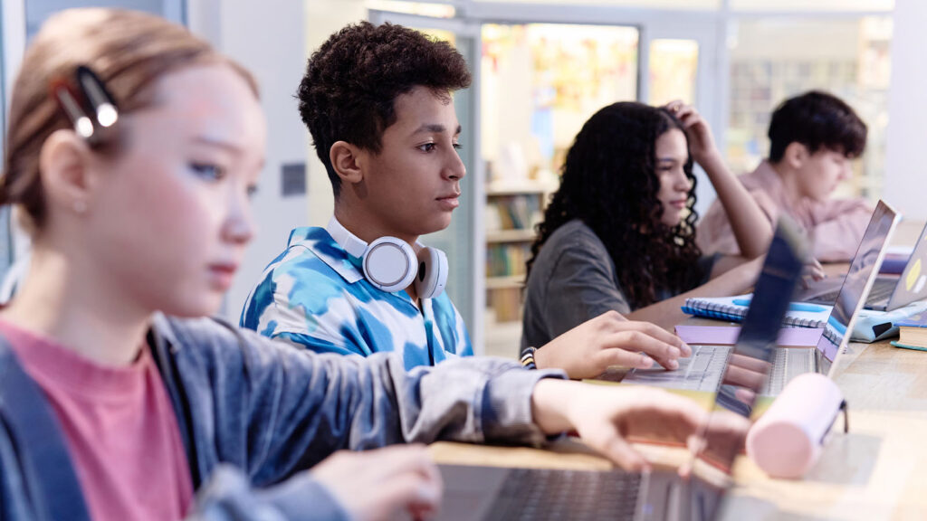 Students on Laptops - Mahone Foundation Scholarship Workshop