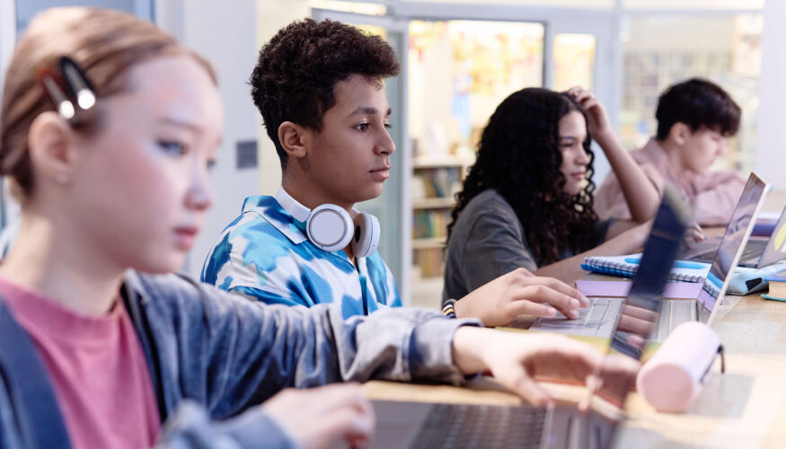 Students on Laptops - Mahone Foundation Scholarship Workshop