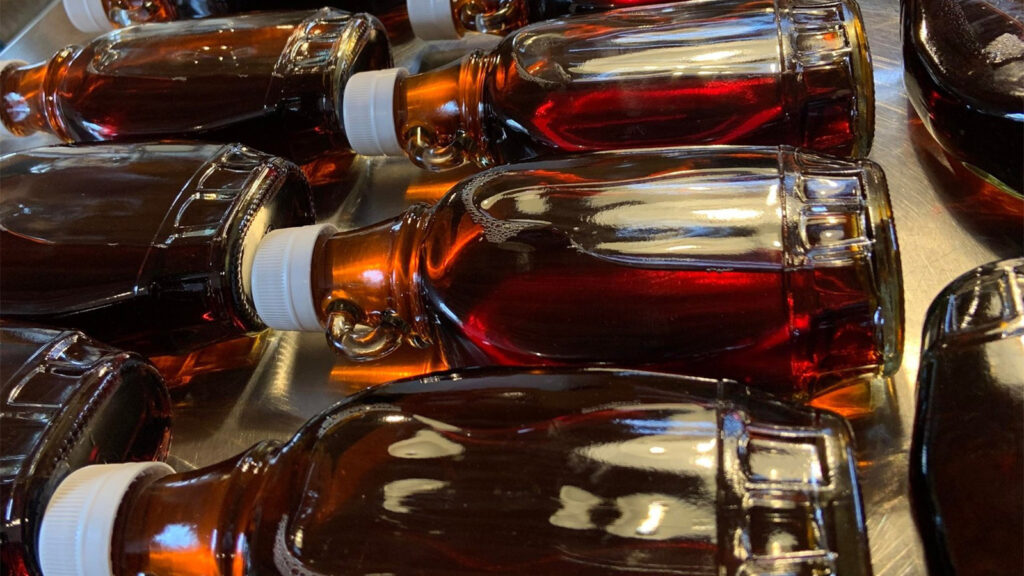 Maple Sugarin' Time at Hawthorn Hollow Nature Sanctuary - Maple Syrup bottles