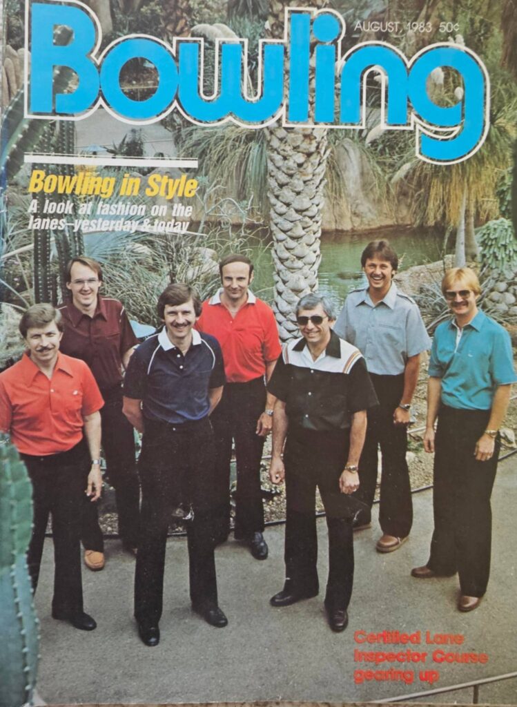 Bob Larson pictured on cover of Bowling, a magazine