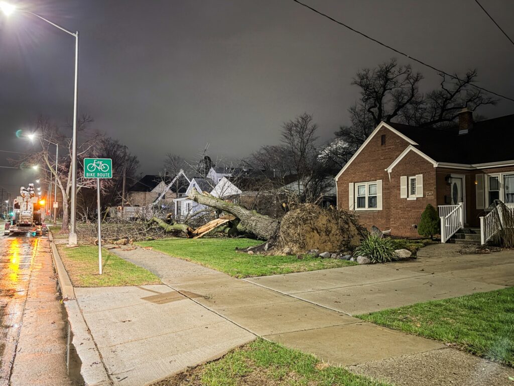 Kenosha Storm Damage April 2, 2026 - Photo Credit PrintiBee - PrintiBeeGifts.com