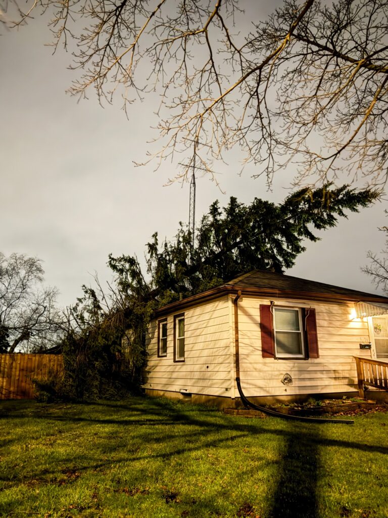 Kenosha Storm Damage April 2, 2026 - Photo Credit PrintiBee - PrintiBeeGifts.com