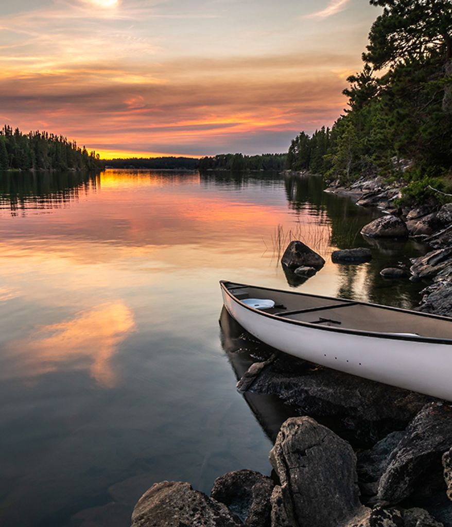 boat on a lake