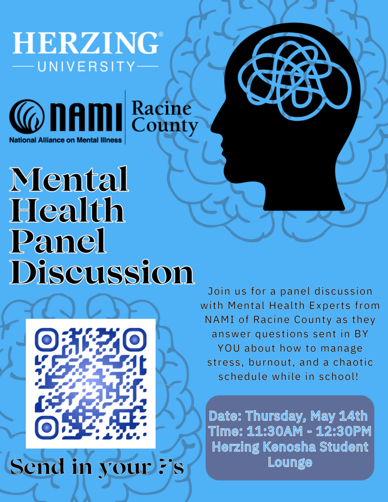 Herzing University Mental Health Panel Flyer