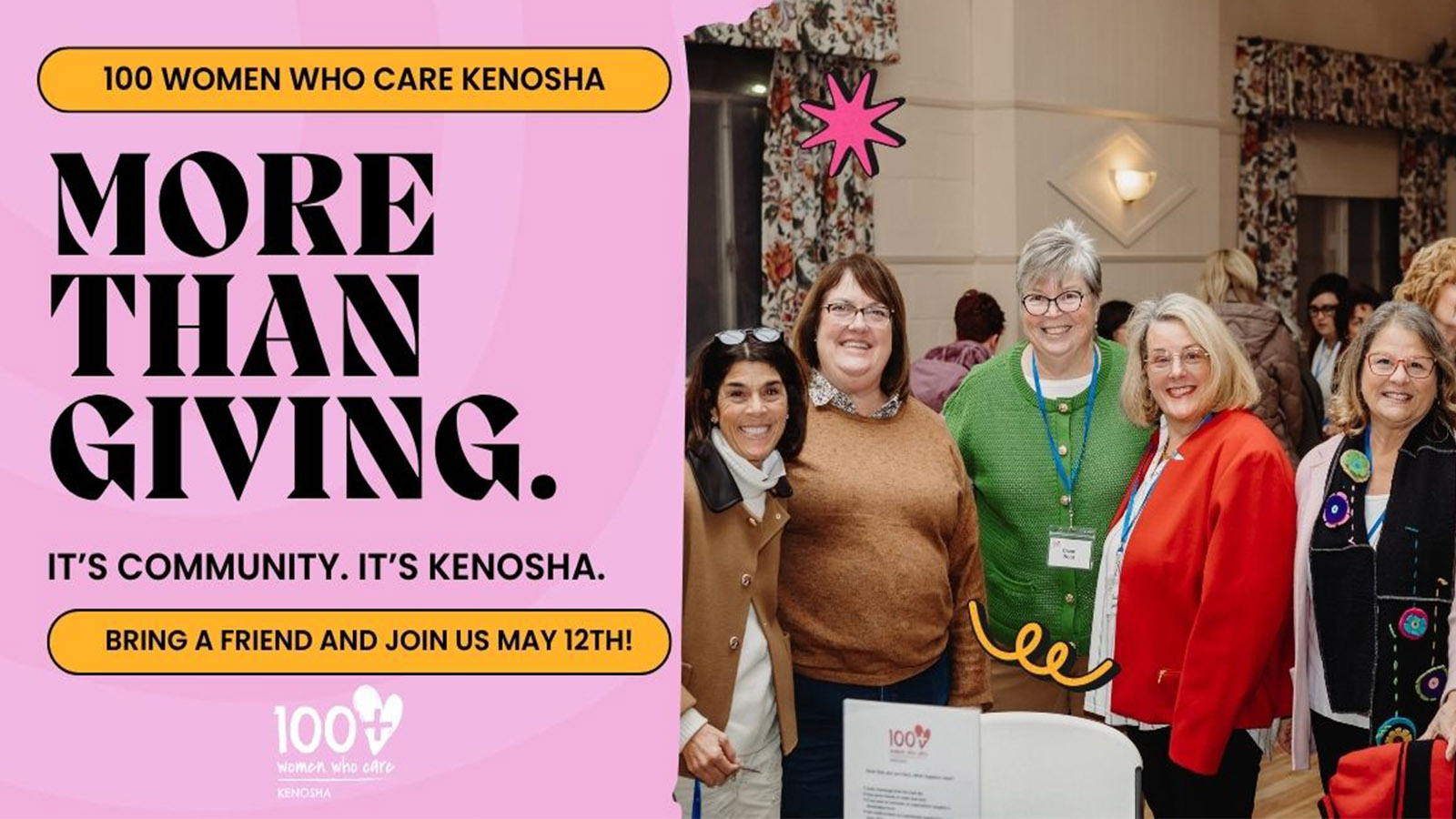 May 100+ Women Who Care May 12, 2026 100+ Women Who Care